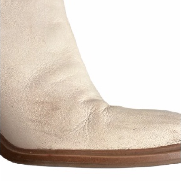 Franco Sarto Leather Mid Calf Heeled Boots - Picture 9 of 11